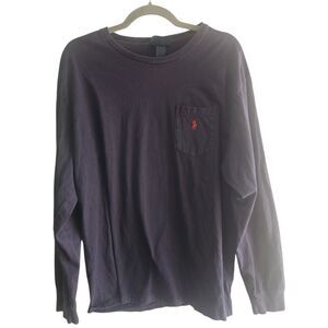 Polo Ralph Lauren Long Sleeve T Shirt Men Sz Large Classic Basic Everyday Casual